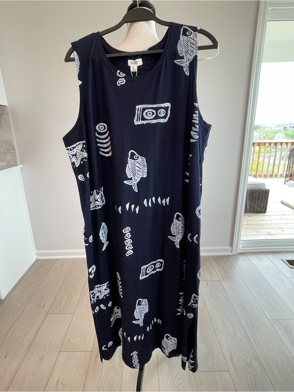 Exist new with tag tank dress in a size 2X fish vacation summer beach cruise
